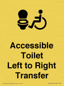 Accessible Toilet with Left to Right Transfer